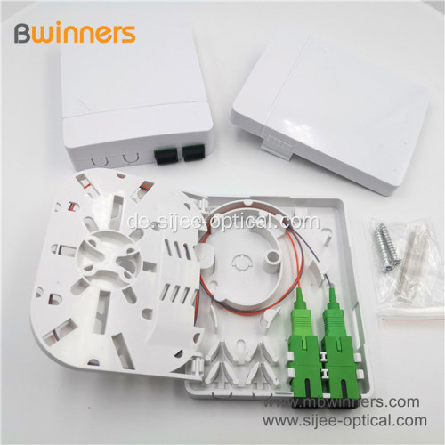 2019 Hotsale FTTH 2 Core Wandhalterung Fiber Optic Faceplate Wall Socket